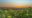 Sunset over a vineyard in France's Champagne region